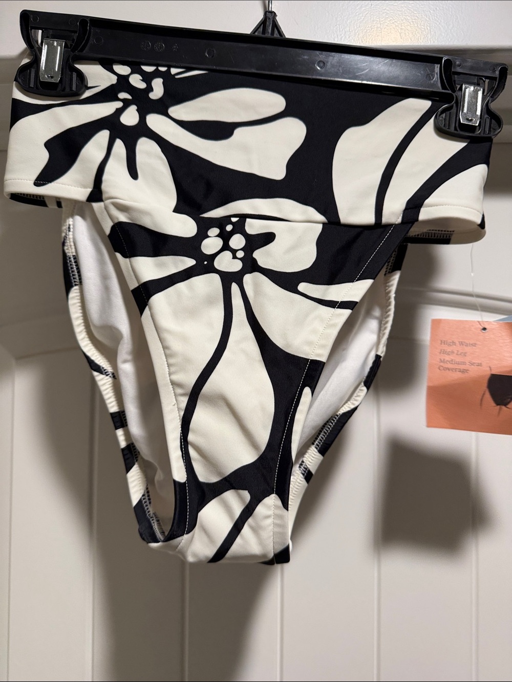 Women’s High Waisted, high leg bikini bottom